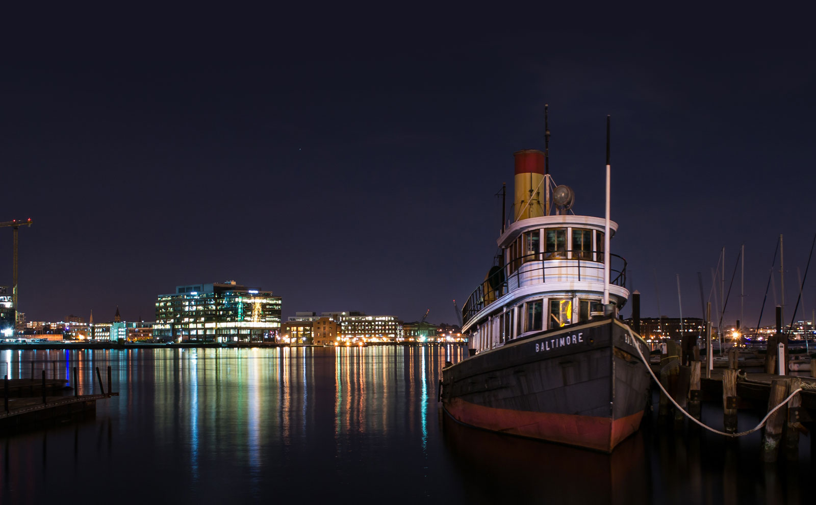 Boat in Baltimore Harbor