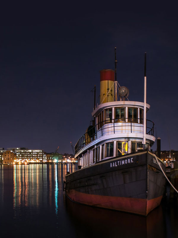 Boat in Baltimore Harbor